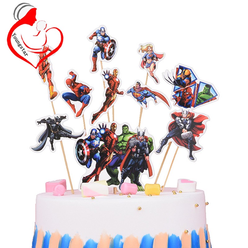 Ready Stock】Happy Birthday Cake Topper Cartoon Theme Topper Cupcake Dessert  Decor Birthday Party Supplies | Shopee Malaysia