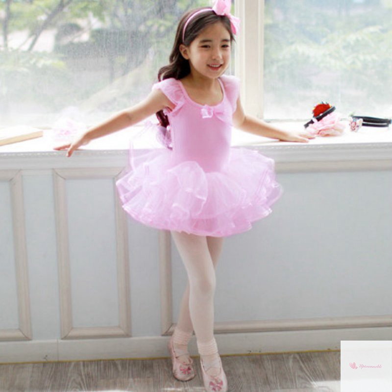 girls pink ballet dress