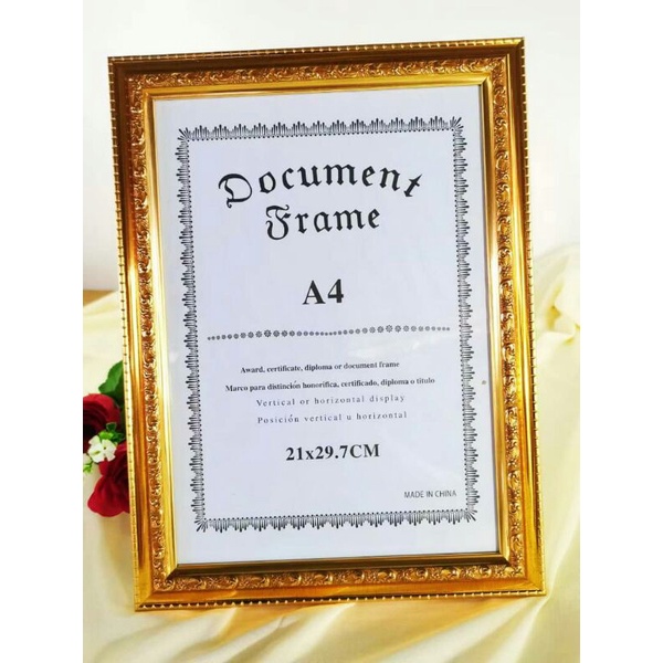 A4 certificate frame with stand /A4 sijil frame with stand/(a46883