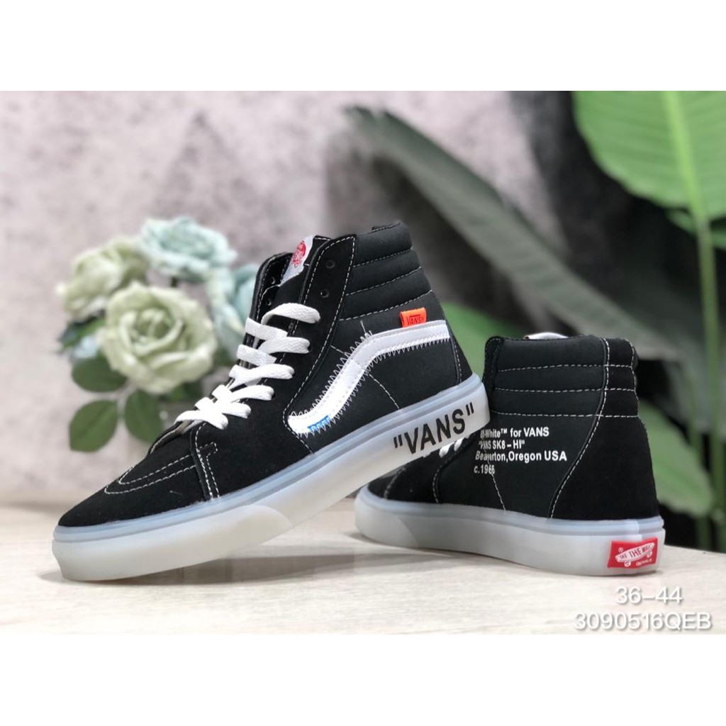 Original Vans SK8-Hi Reissue x Off White High Top Sneakers | Shopee Malaysia