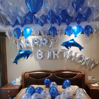 Balloon Romantic Couple Adult Blue Balloons Birthday Party