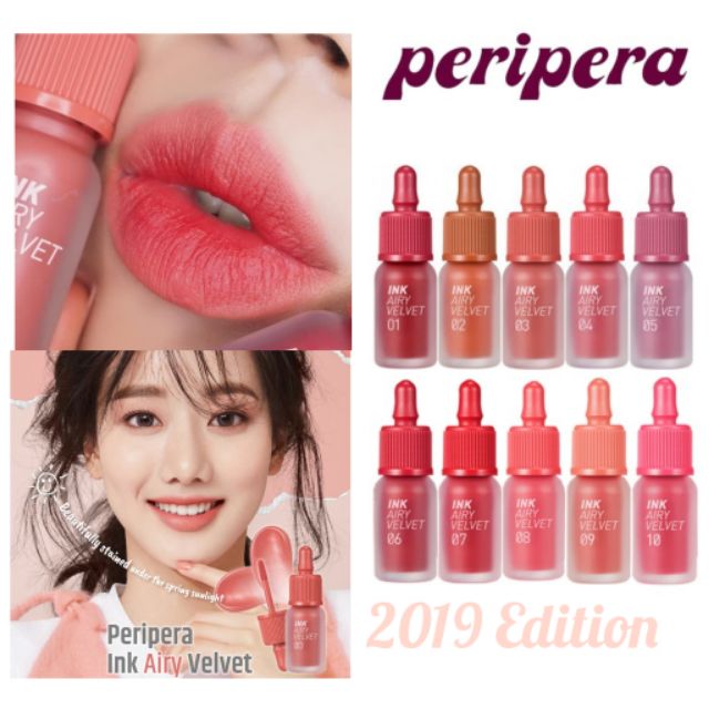 Peripera Ink The Airy Velvet A D 19 Edition 4g Shopee Malaysia