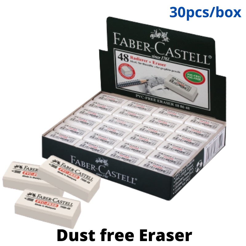 FABER CASTELL VINYL ERASER 7086 (187086) 30pcs/box Shopee Malaysia