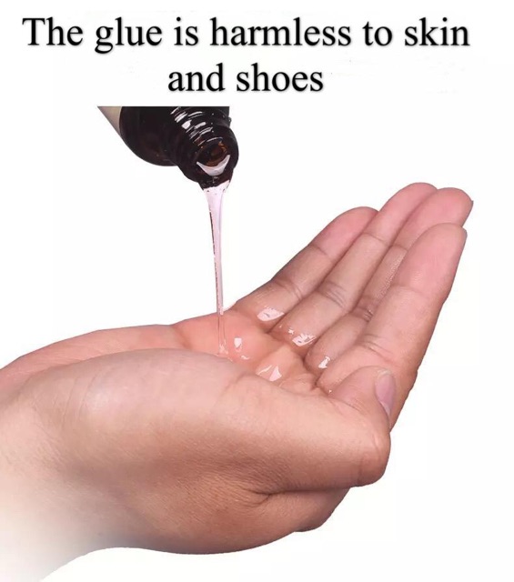 Transparent soft glue gel for shoes and bags
