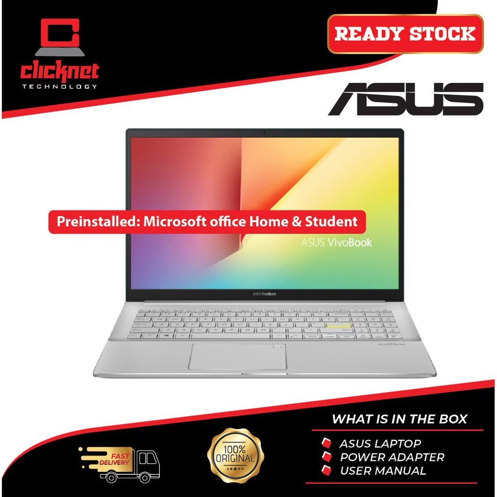 Asus S533e Abq041ts I5 1135g7 8gb 512gb Ssd Green W10 Hands Shopee