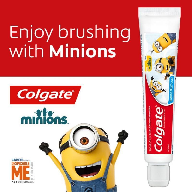Colgate Kids Minion Toothpaste 40g twin pack