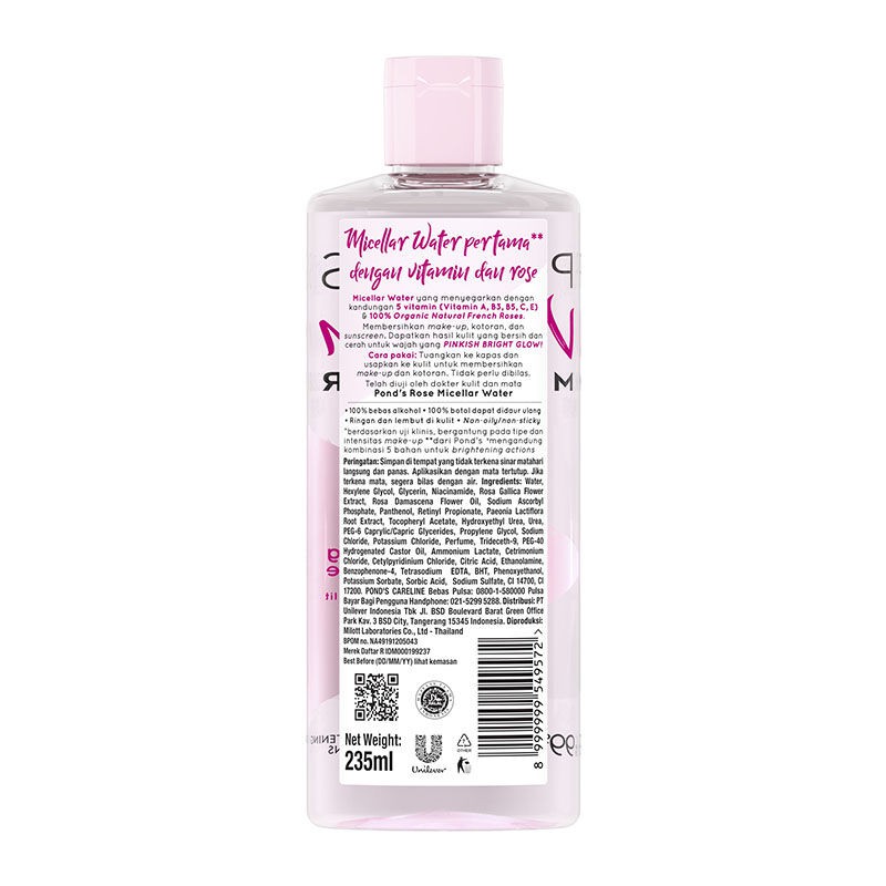 komposisi ponds micellar water
