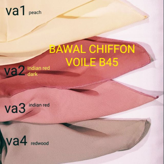 BAWAL CHIFFON VOILE B45 Shopee Malaysia