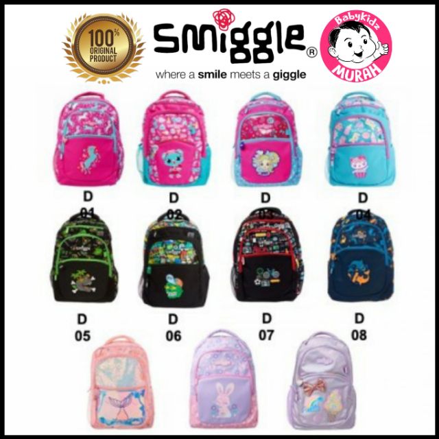 beg smiggle murah Cinosural International School