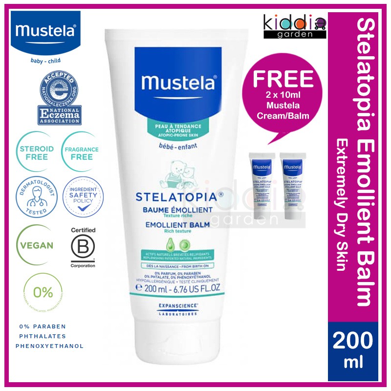 mustela stelatopia emollient balm 200ml