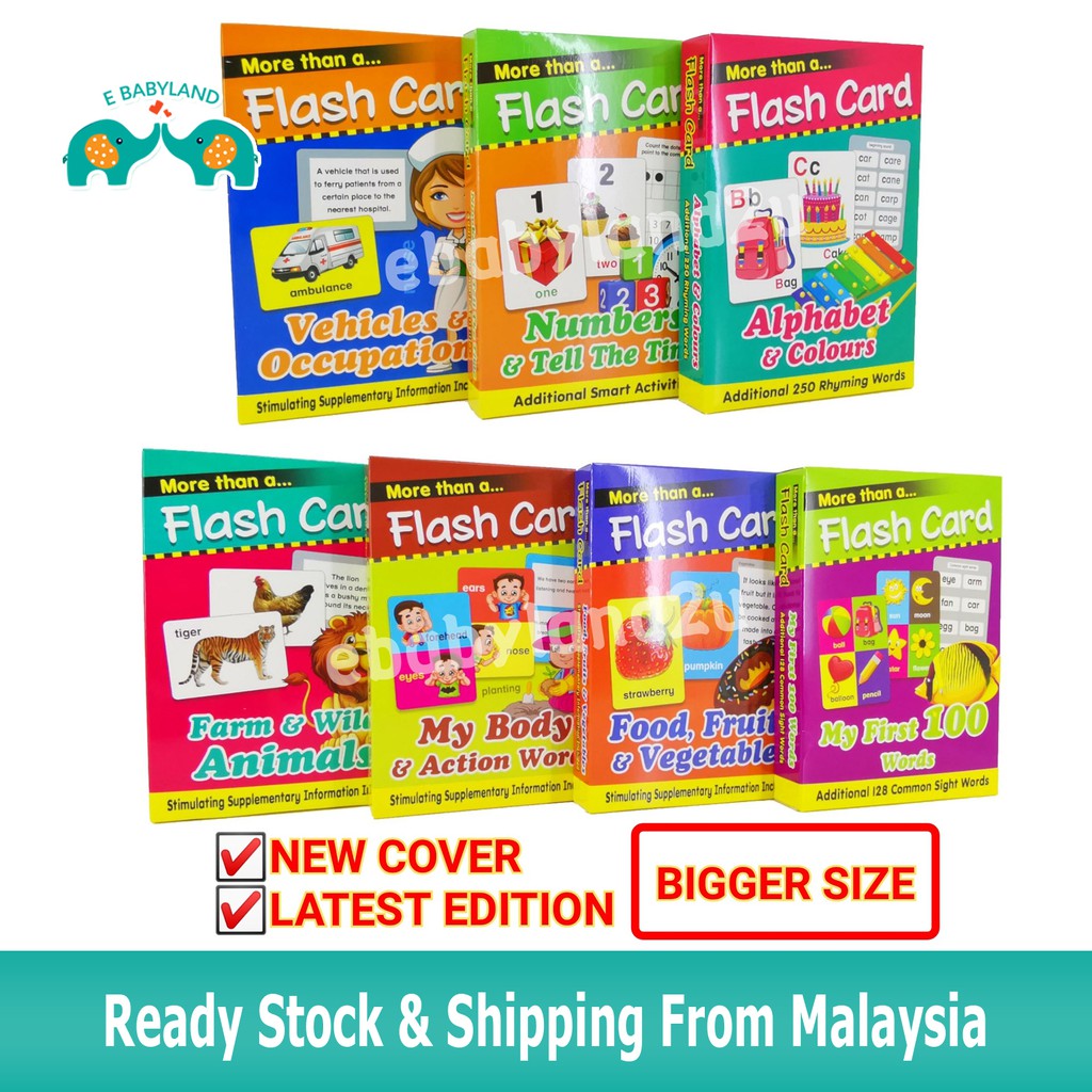 Early Learning Flash Cards Kad Imbasan Budak Kids Education Cards Kad ...