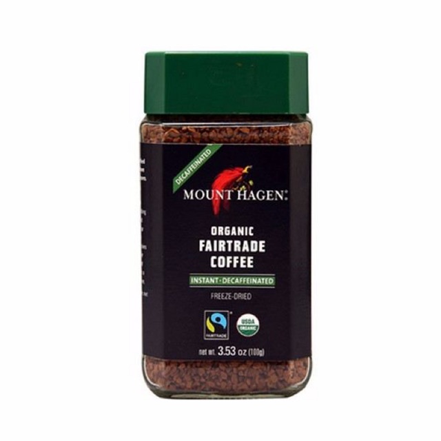 Mount Hagen Organic Fairtrade Instant Coffee Decaffeinated 100g