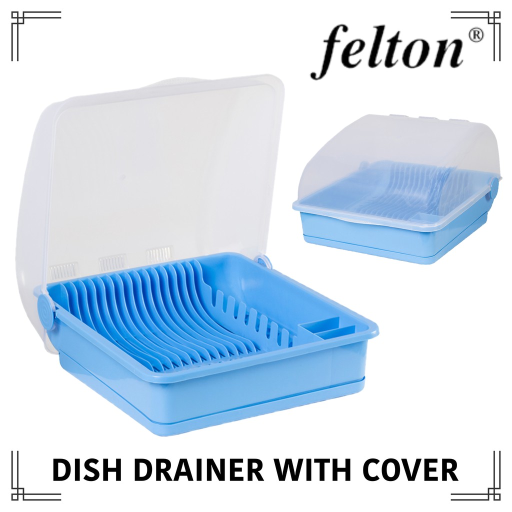 plastic dish drainer with cover