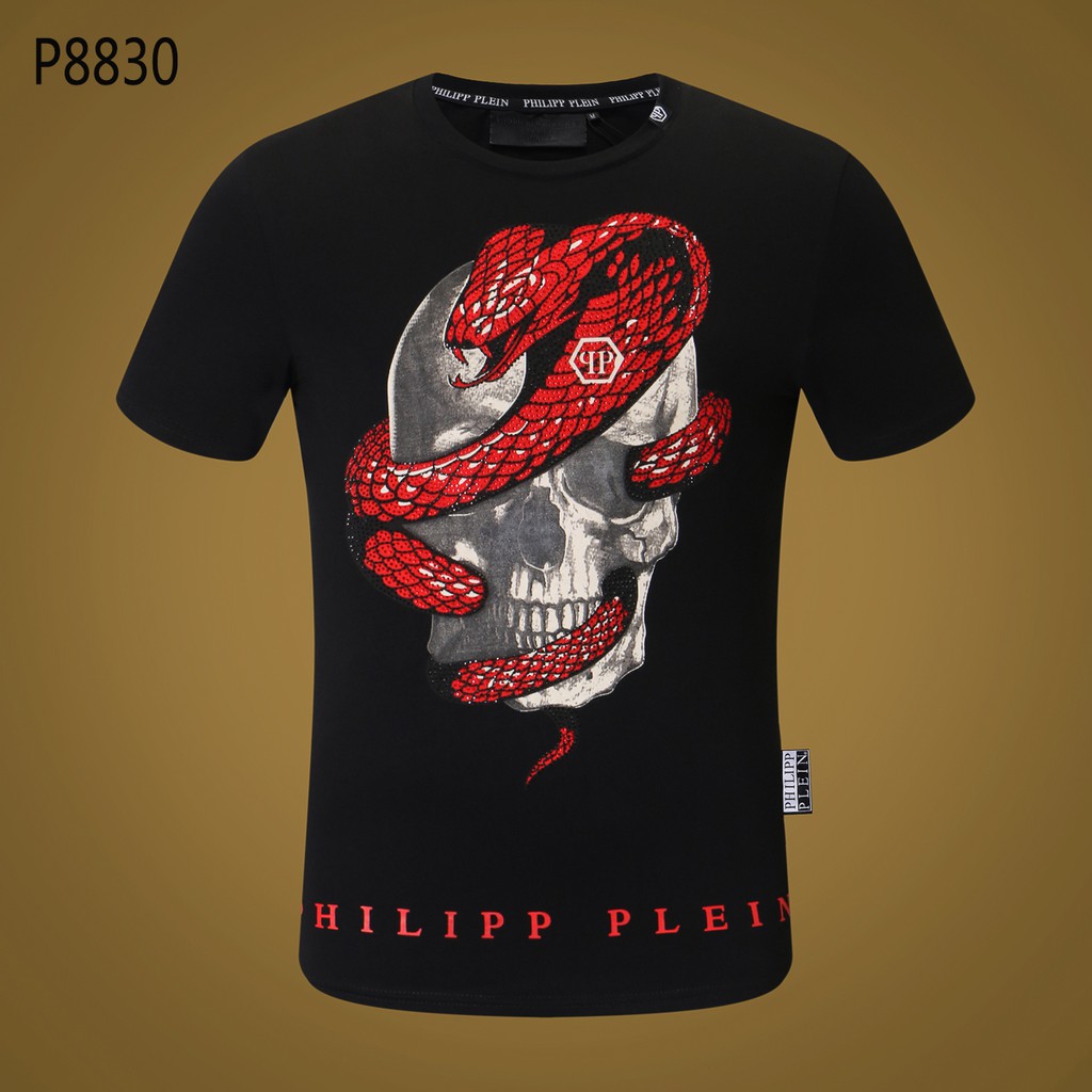 philipp plein t shirt snake skull