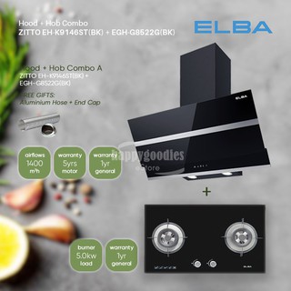 Combo Set Elba Designer Hood Eterno Eh E9121st Bk Shopee Malaysia