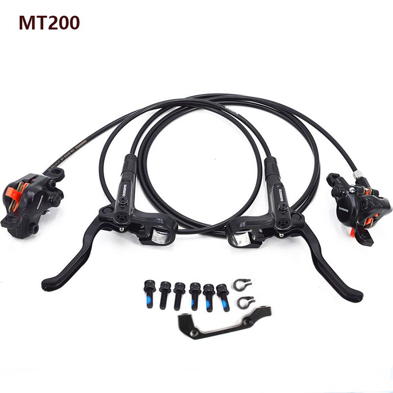 shimano mt200 mtb hydraulic disc brake set