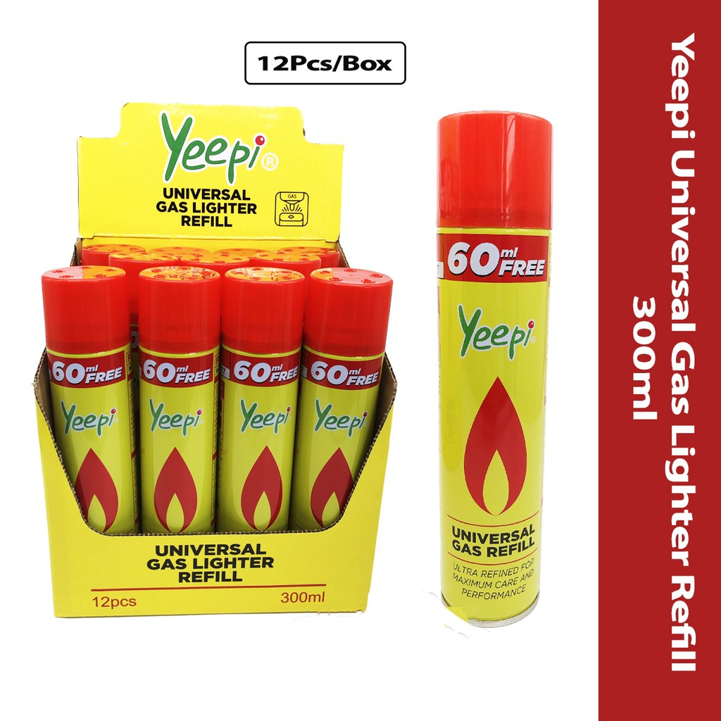 1PC Yeepi 300ml Universal Gas Lighter Refill Gas Refill Pemetik Api Refill Fuel Fluid Shopee