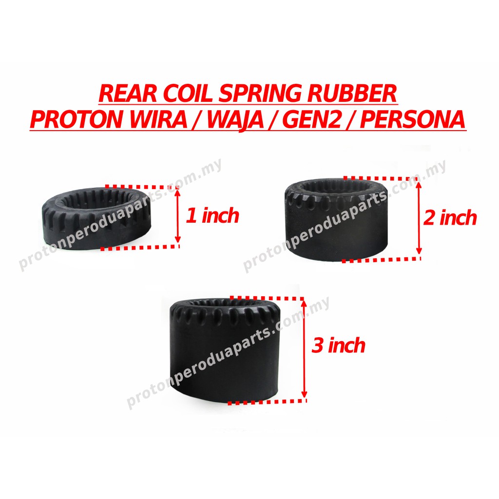 Rear Coil Spring Rubber Getah Pelapik Spring Belakang For Proton Wira Satria Waja Gen 2 Persona Shopee Malaysia