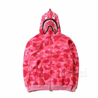 red and pink bape hoodie