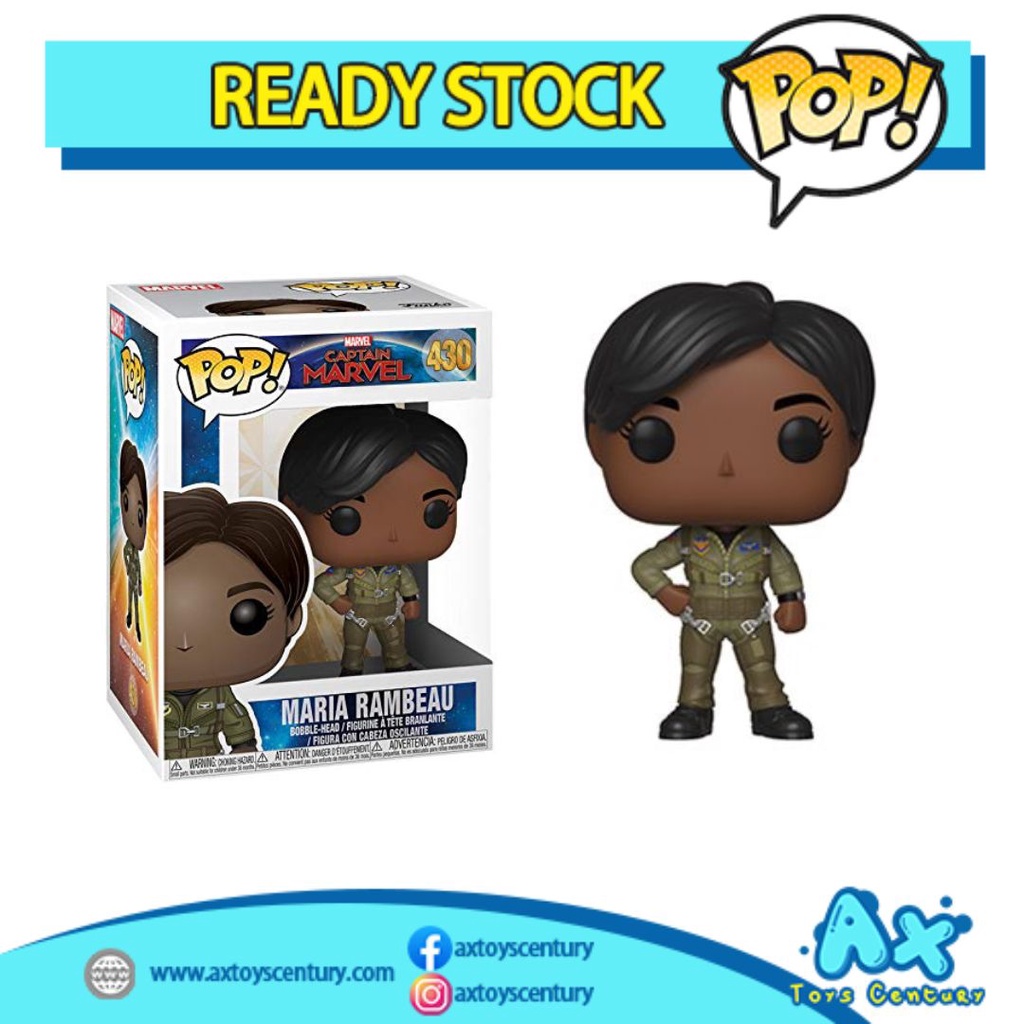 Funko Pop! Captain Marvel - Maria Rambeau #430 100% Genuine