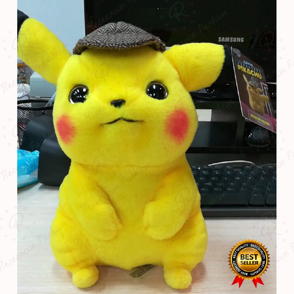 detective pikachu plush toy