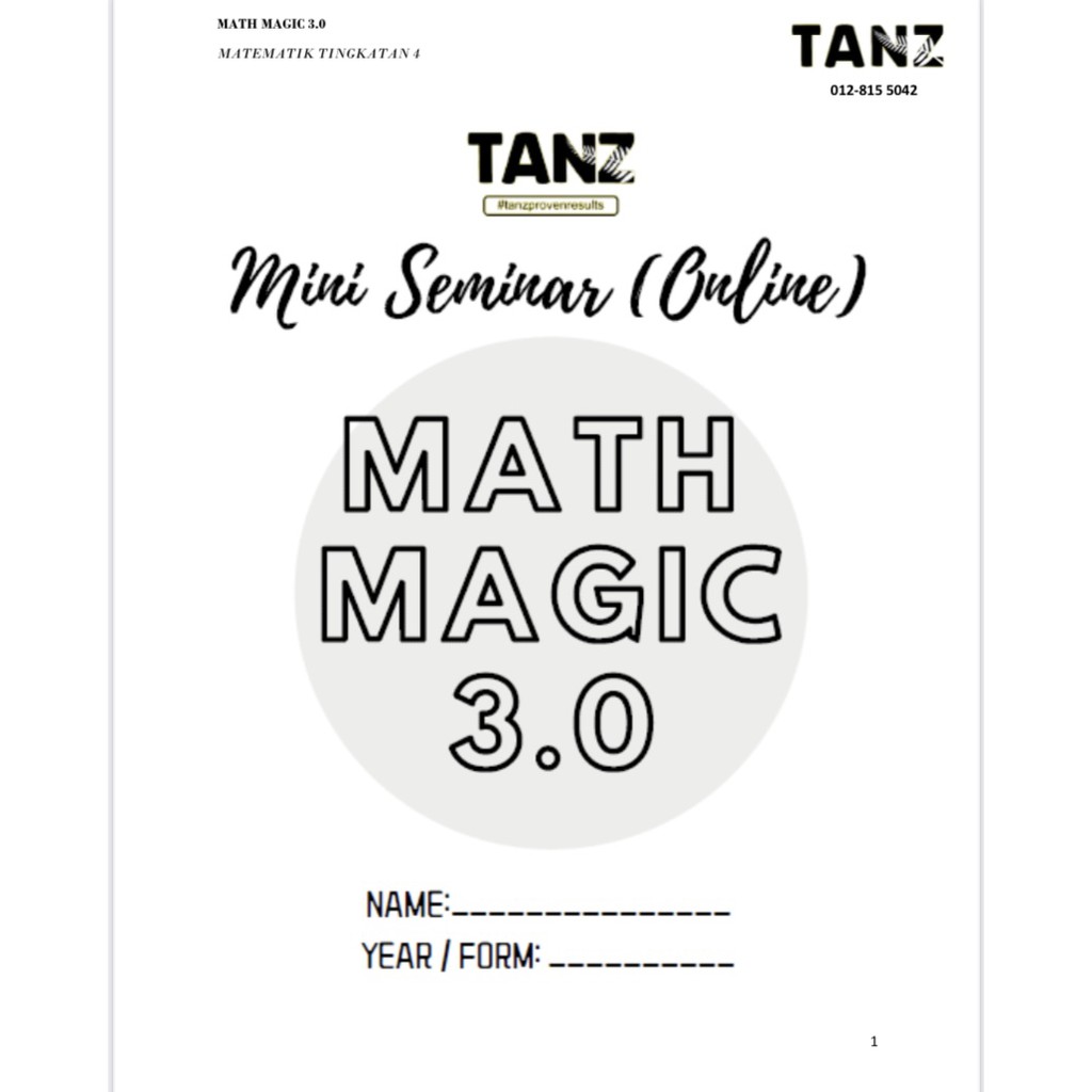 Modul Matematik Tingkatan 4 Kssm Bab 7 10 Shopee Malaysia