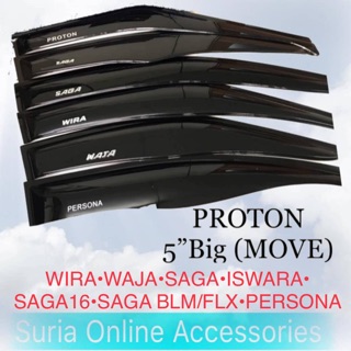 Proton Saga BLM/FLX- Car Chrome Door Window Pillar Trim 