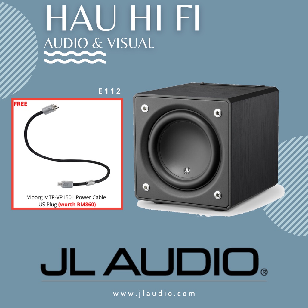 JL AUDIO ESUB E112 12" POWERED SUBWOOFER (BLACK ASH) Shopee Malaysia