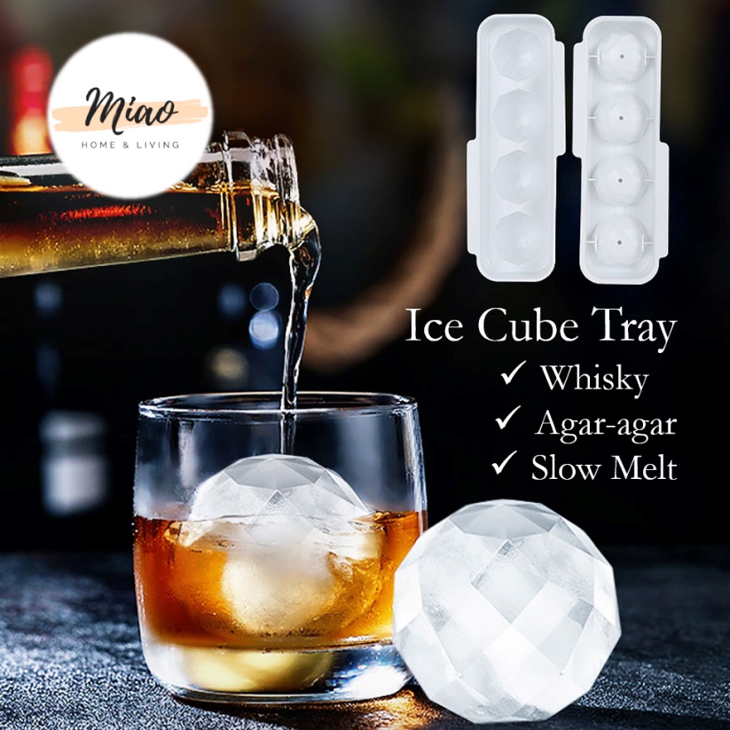 New 5cm Round Ball Ice Cube Mold Diy Cream Maker Plastic Mould Whiskey