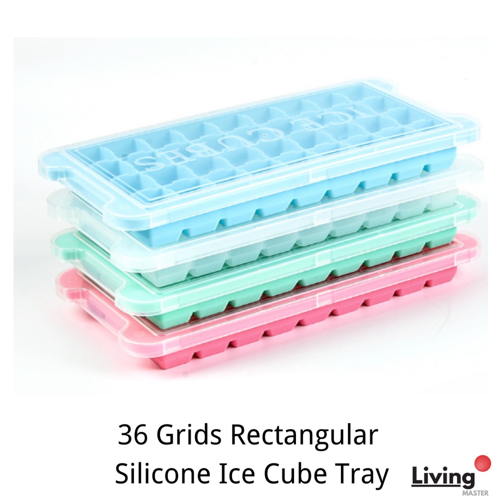 36 Grids Silicone Rectangular Ice Cube Tray Small Square Ice Silicone Maker Ice Brick Kitchen Bar Accessories