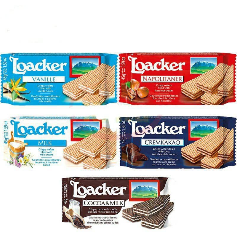 Loacker Classic Waffer 45g (Absorted Flavor) Shopee Malaysia