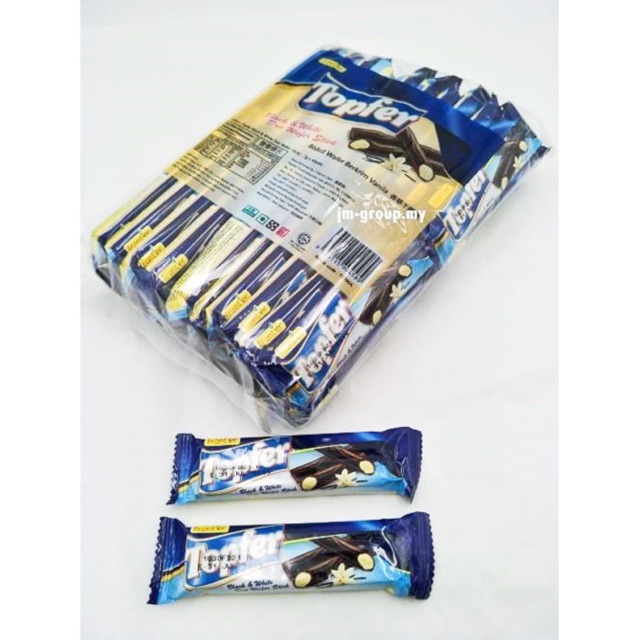 Topfer Wafer Stick 40pcs (Flavour: Vanilla/Chocolate)Ready Stock ...