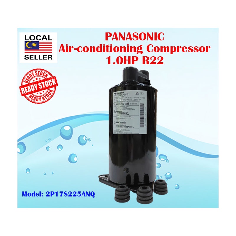 Brand PANASONIC 1.0HP AirConditioning Compressor Model 2P17S225ANQ/For
