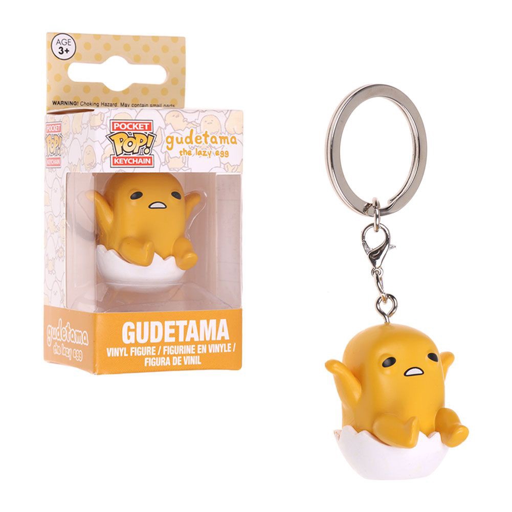 gudetama funko pop keychain