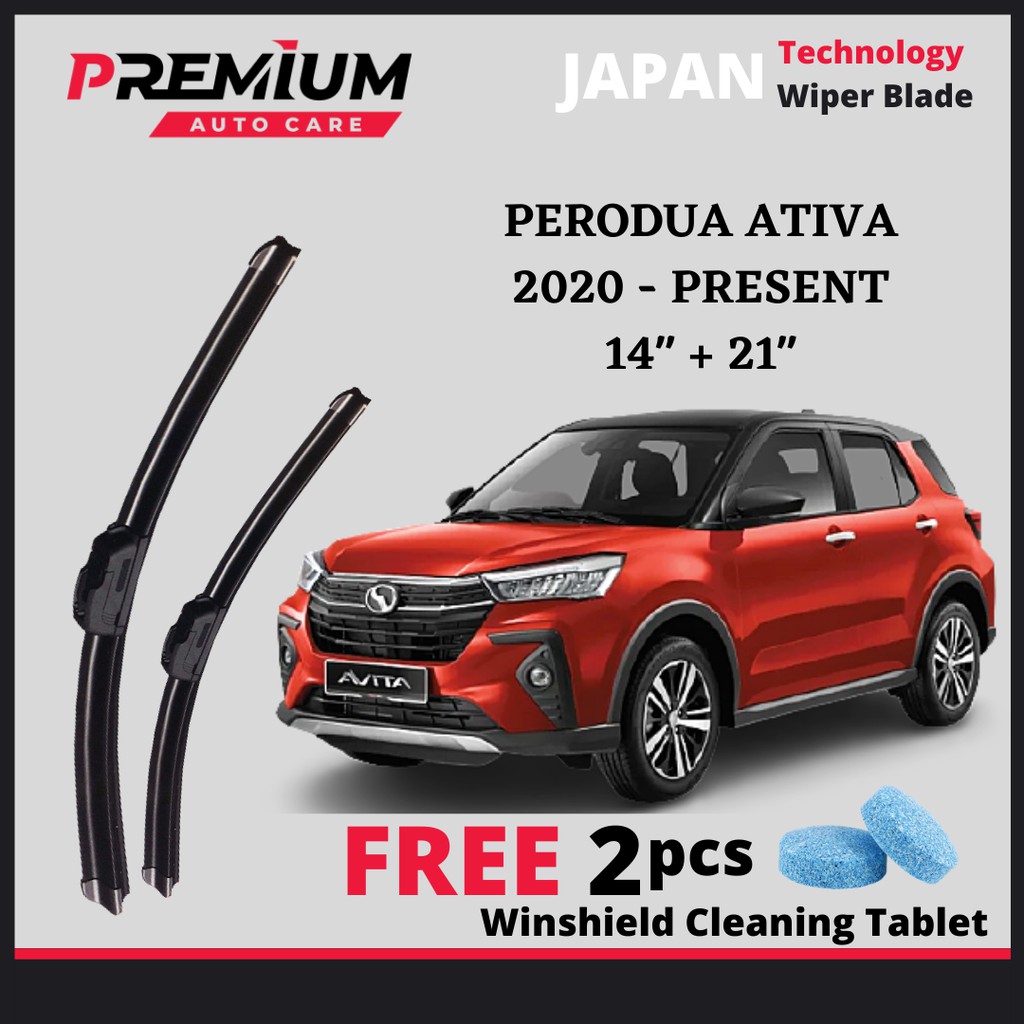 Perodua Ativa 2020 2021 Premium Wiper Blade Japan Technology Wiper Blade Windscreen Wiper Shopee Malaysia