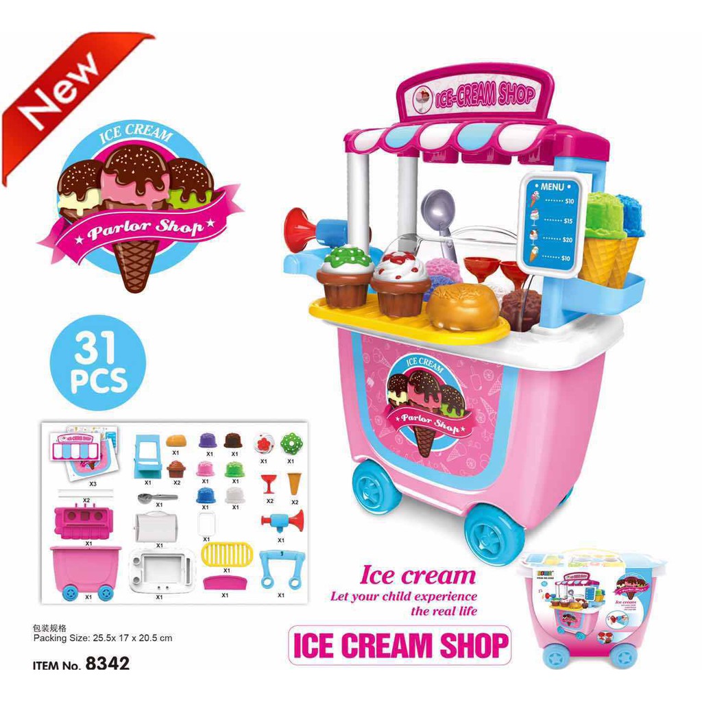 Ice Cream Shop Pretend Role Play Toys | Shopee Malaysia