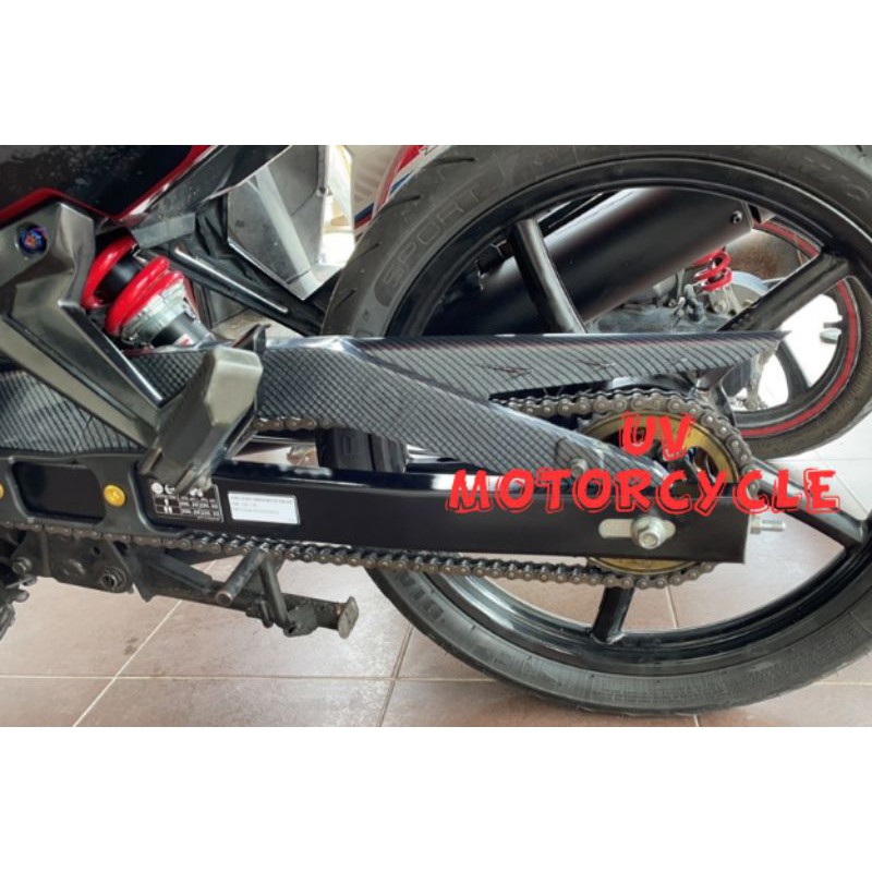 Y15 / Y16 CHAIN COVER CARBON FRAME RANTAI COVER Y15ZR Y16ZR Shopee