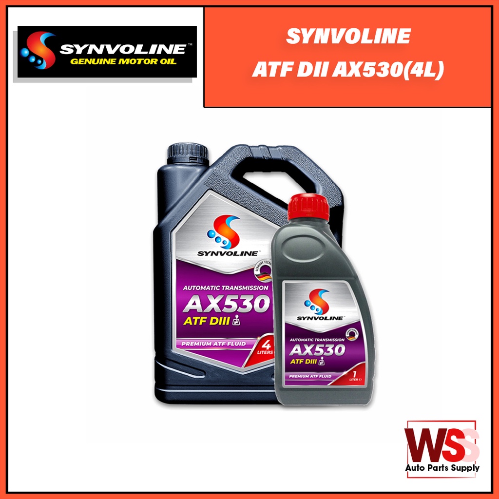 (SYNVOLINE) Genuine Automatic Transmission Fluid 4L ATF DII (AX530