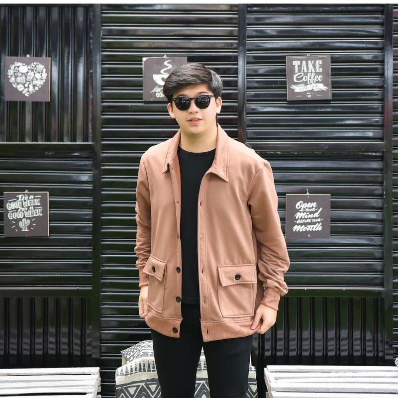 Raihan Outher Jacket Cowo | Shopee Malaysia