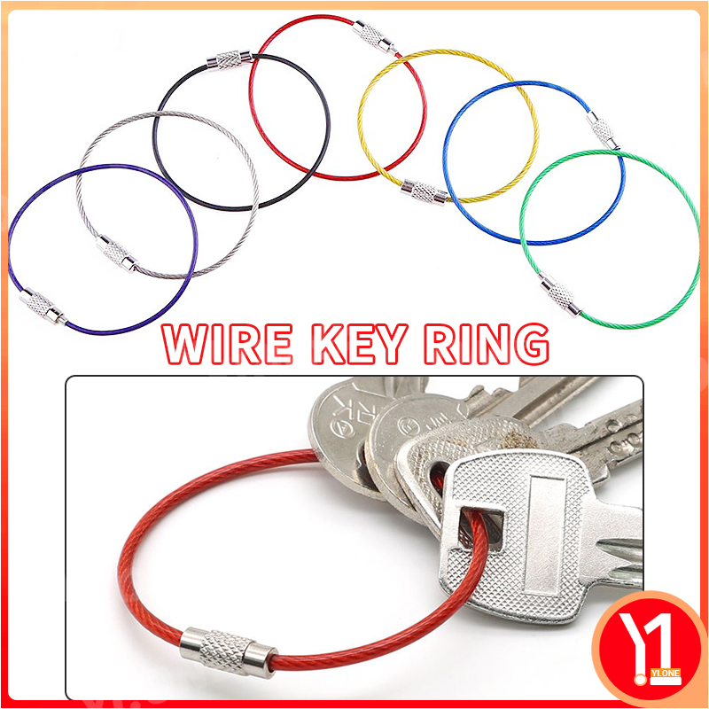 Colorful Keychain Stainless Steel Car Key Holder Carabiner Key Holder ...