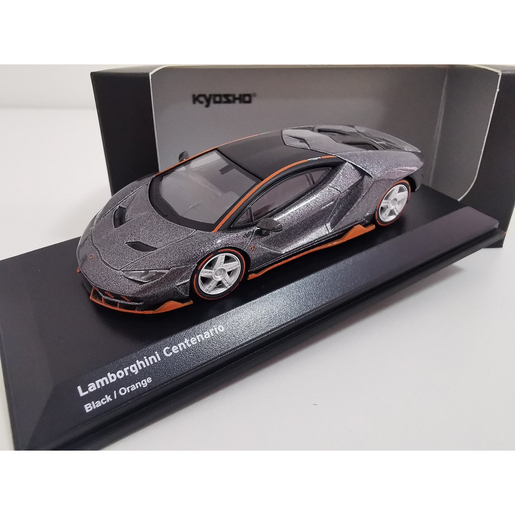 Kyosho 1/64 - Lamborghini Centenario Black/Orange | Shopee Malaysia