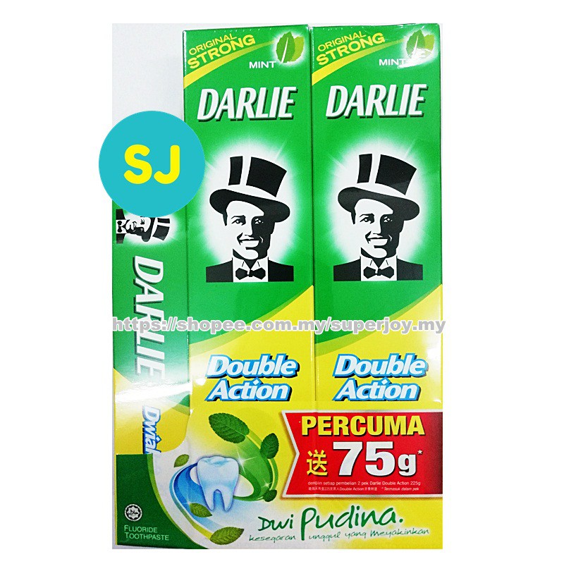 Darlie Double Action Toothpaste (2 x 225g + 75g) | Shopee Malaysia