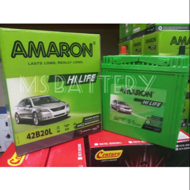 NS40ZL AMARON HI LIFE MAINTENANCE FREE 42B20L  Shopee 