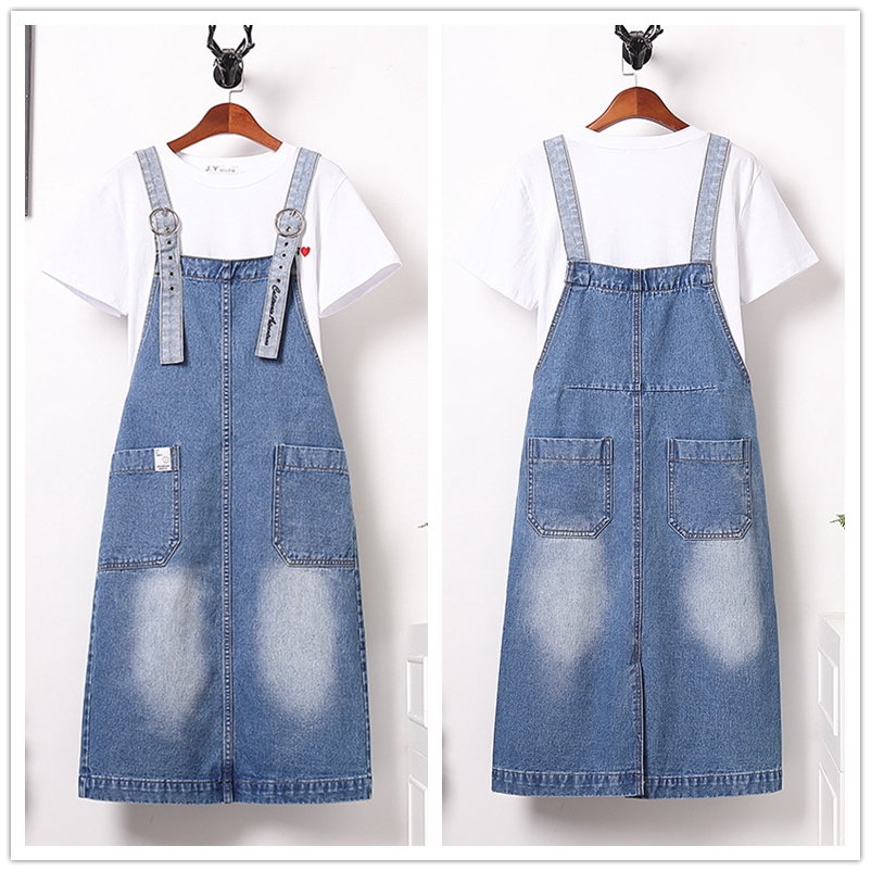 plus size denim one piece