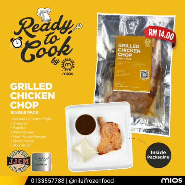 MIOS Grilled Chicken Chop (Single Serving) READY STOCK NILAI AND SEPANG ONLY