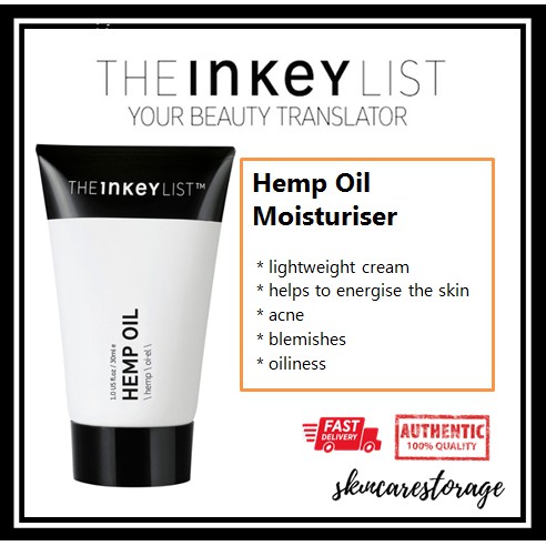 the inkey list hemp moisturiser