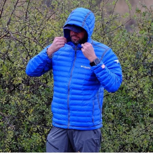 men's outdry ex gold down hooded jacket