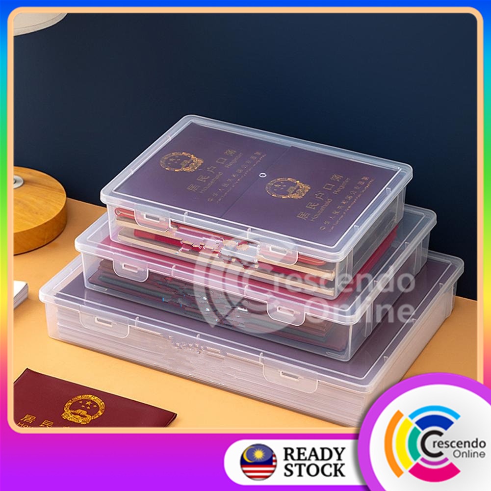 A4 Paper Storage Box Buckle Design Tearresistant Waterproof File Paper