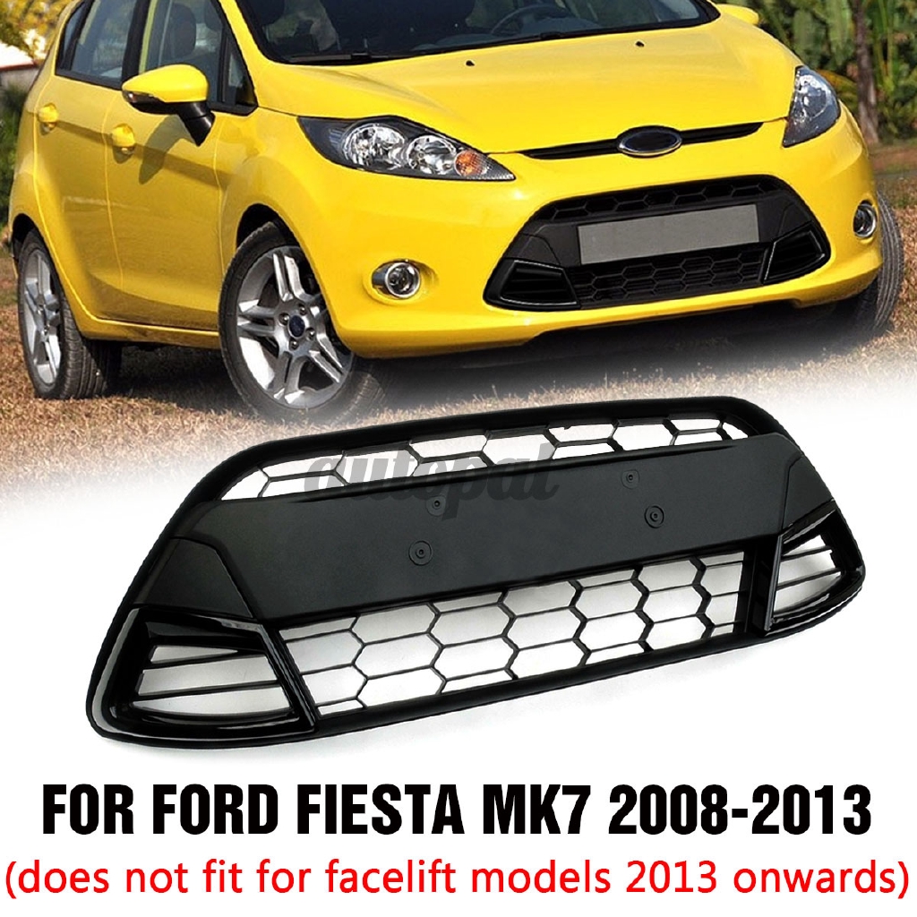 For FORD FIESTA MK7 ALL BLACK ASIAN STYLE SPORT FRONT BUMPER LOWER