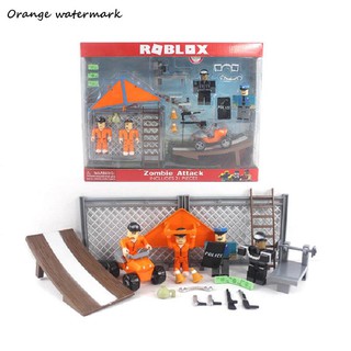 In Stock Hot Roblox Building Blocks Zombie Attack Prison Break Great Escape Virtual World Games Robot Action Figure By Boomtech Shopee Malaysia - escape of emojis roblox